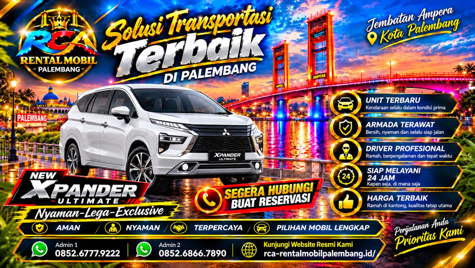 Foto New Expander Ultimate untuk armada RCA Rental Mobil Palembang
