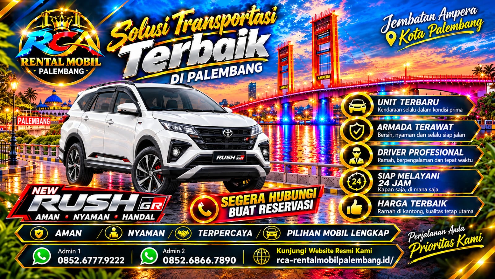 Foto New Rush GR untuk armada RCA Rental Mobil Palembang